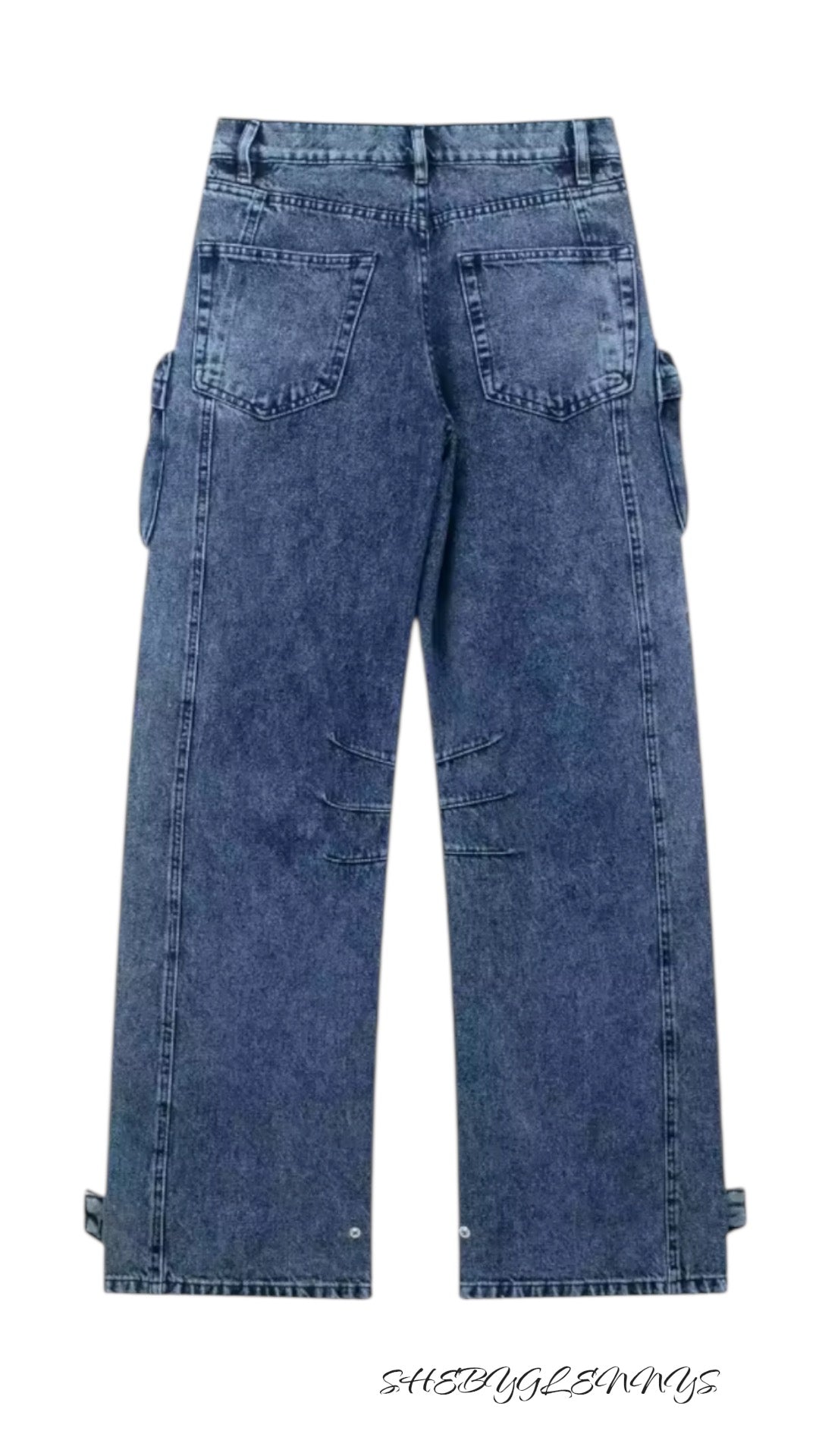 JEANS CARGO MAVI