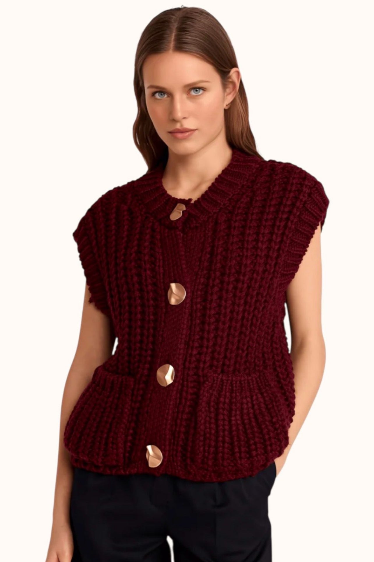 CARDIGAN BURGUNDY