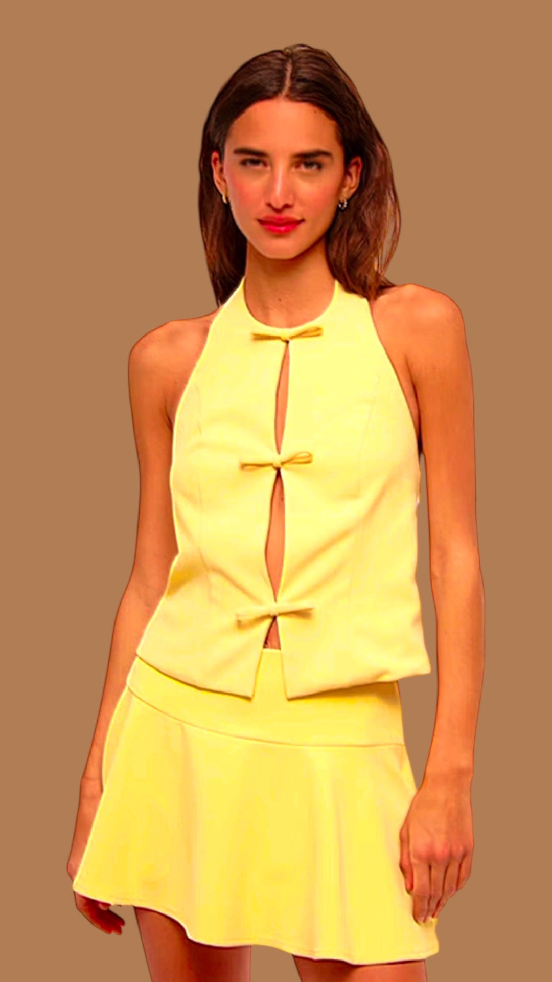 TOP COQUETTE YELLOW