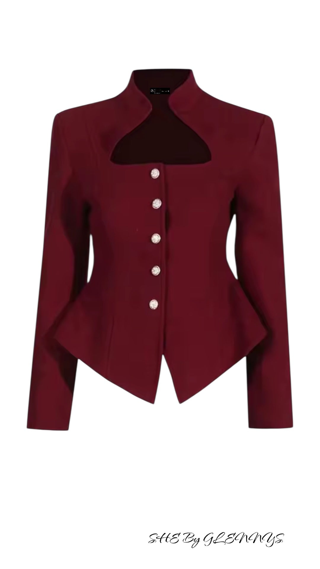 BURGUNDY BLAZER STYLE
