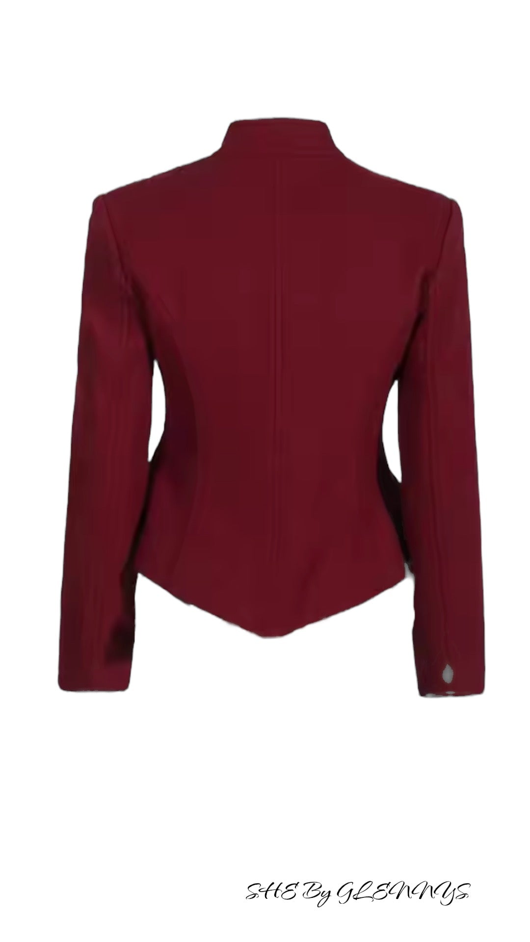 BURGUNDY BLAZER STYLE