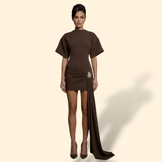 BROUCHE GOLD DRESS