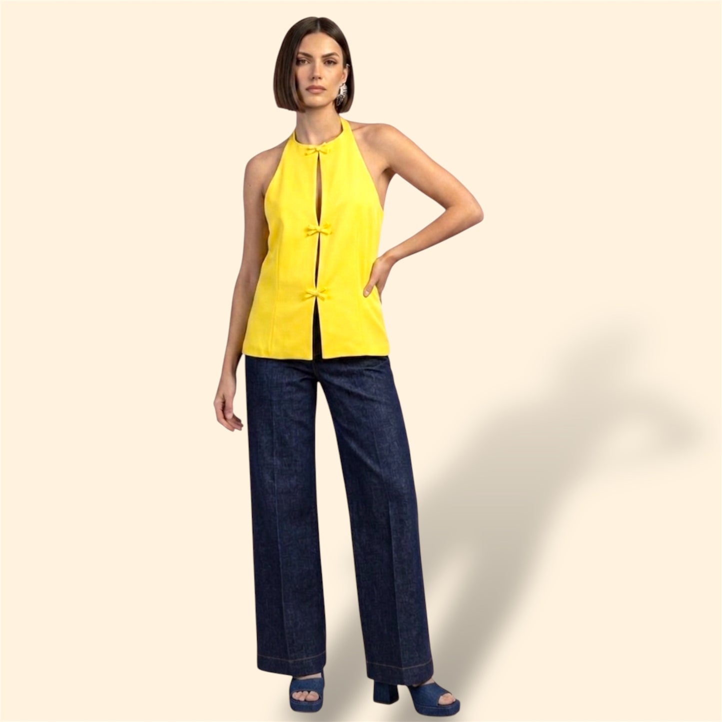 TOP COQUETTE YELLOW