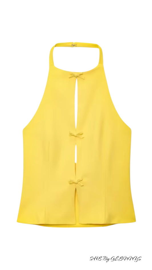 TOP COQUETTE YELLOW