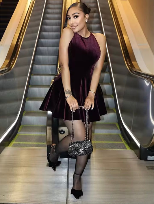 DAIRY BURGUNDY DRESS