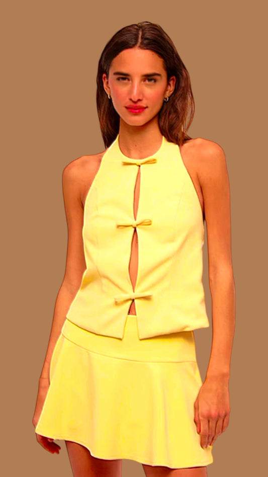 TOP COQUETTE YELLOW