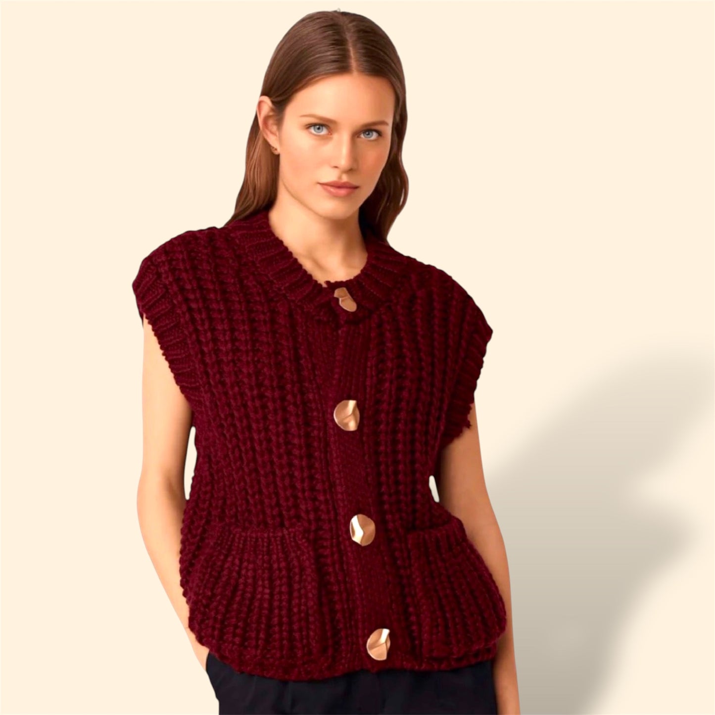 CARDIGAN BURGUNDY