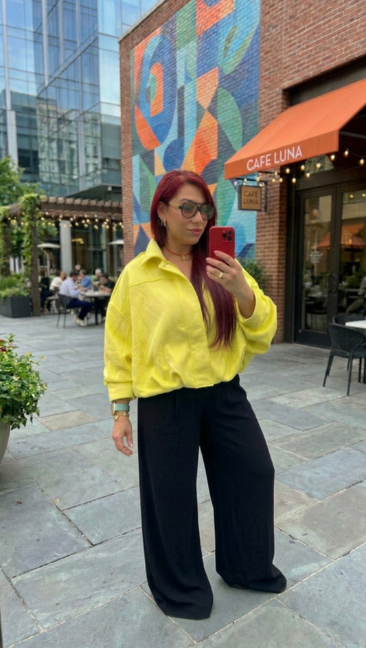 YELLOW BOMBER JACKET