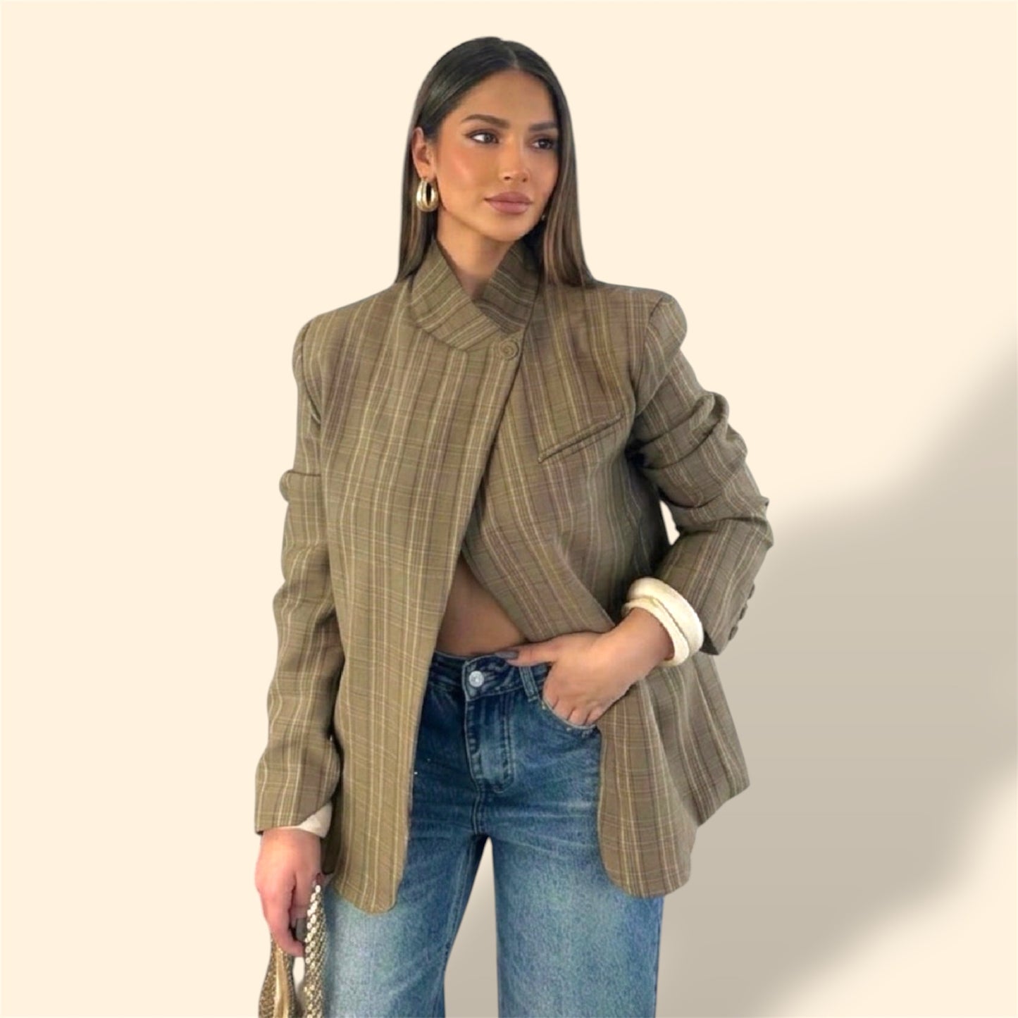 kENYI ASYMMETRICAL BLAZER