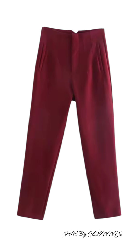 ZA BURGUNDY PANT